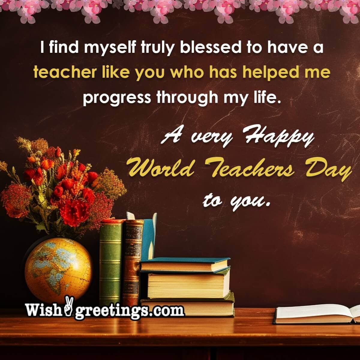 Happy World Teachers Day Message Image