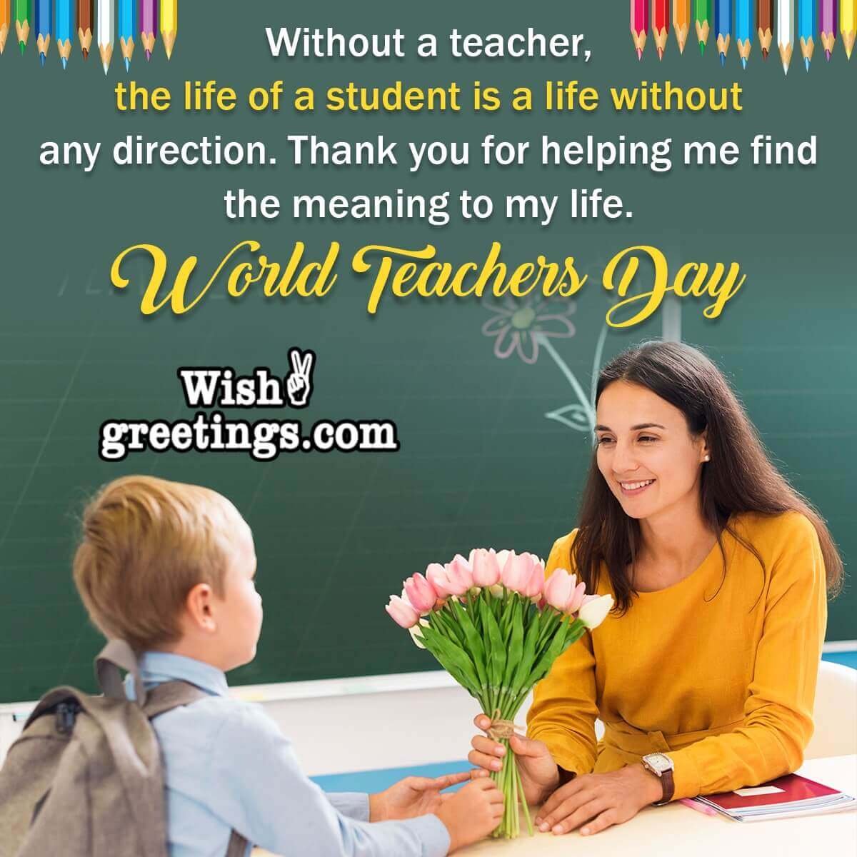 Happy World Teachers Day Message Picture