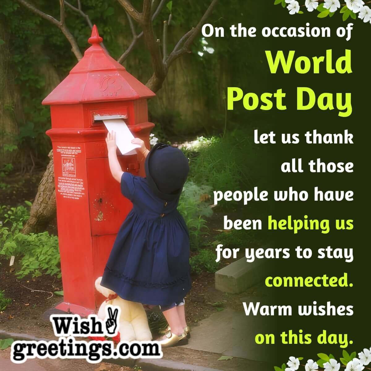 World Post Day Wishes Messages - Wish Greetings