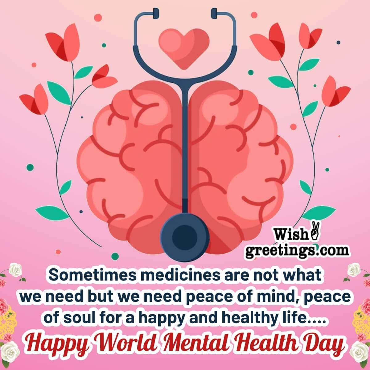World Mental Health Day Message Pic