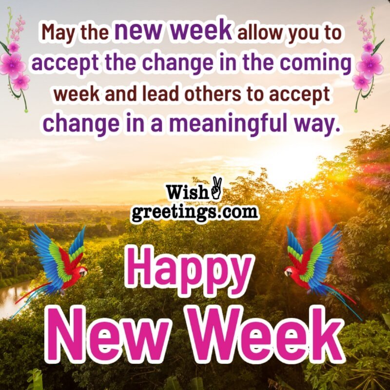 Happy New Week Messages