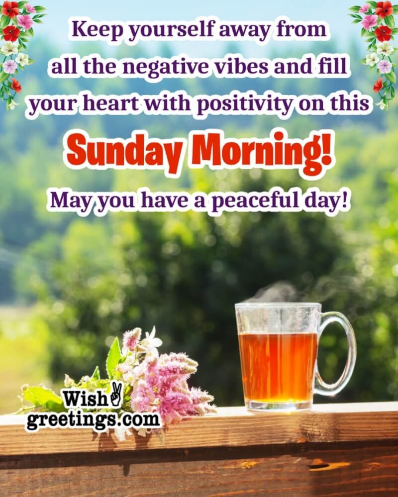 Peaceful Sunday Morning Greeting